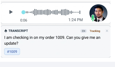 Voice transcript